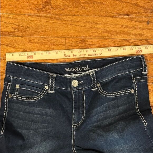 Maurices Blue Straight Leg Denim Jeans Timeless Style - Picture 3 of 7